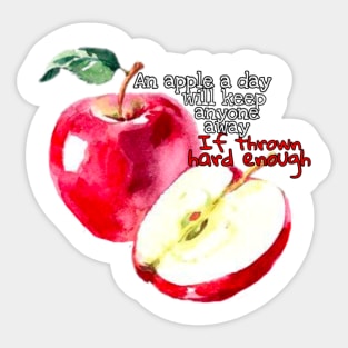 An Apple A Day…. Sticker